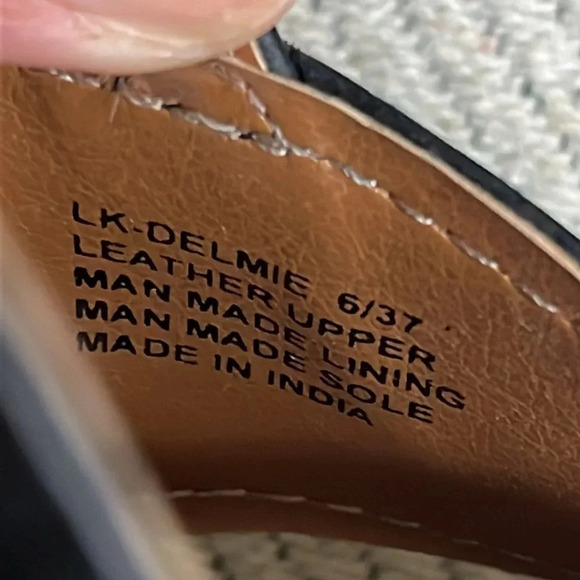 Lucky Brand Delmie leather Backstrap High Heel Sandals platform, NWOT - Picture 5 of 17